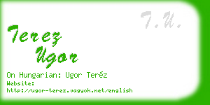 terez ugor business card